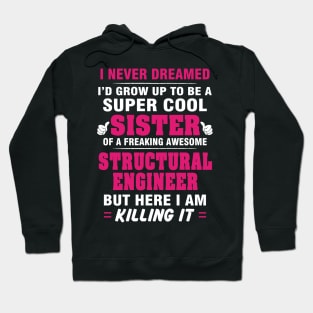 Structural Engineer Br  – Cool Sister Of Freaking Awesome Structural Engineer Hoodie